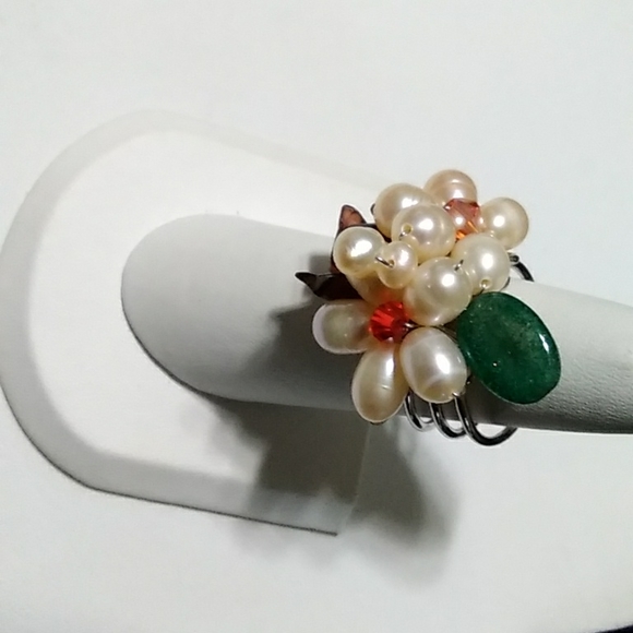 3/$50💎 Multi Gemstone and Pearl Ring - Picture 3 of 6